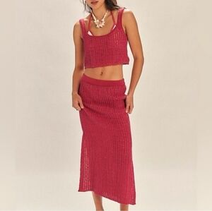 Free People Beach Havana Sweater/ Crochet Set